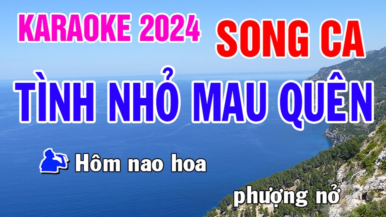 Tình Nhỏ Mau Quên Karaoke Song Ca Nhạc Sống - Phối Mới Dễ Hát - Nhật Nguyễn