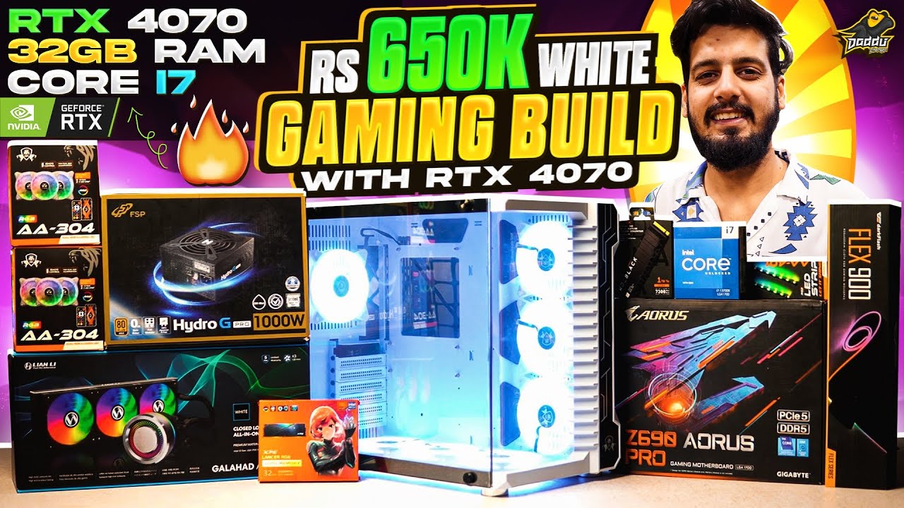 650K PKR White Gaming Build by Daddu Charger Gaming Store
