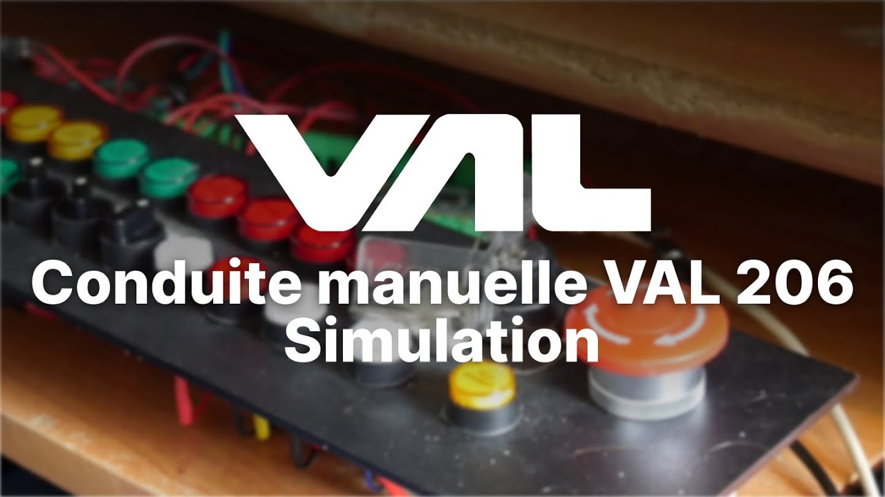 Pupitre VAL 206 : Simulation de conduite manuelle