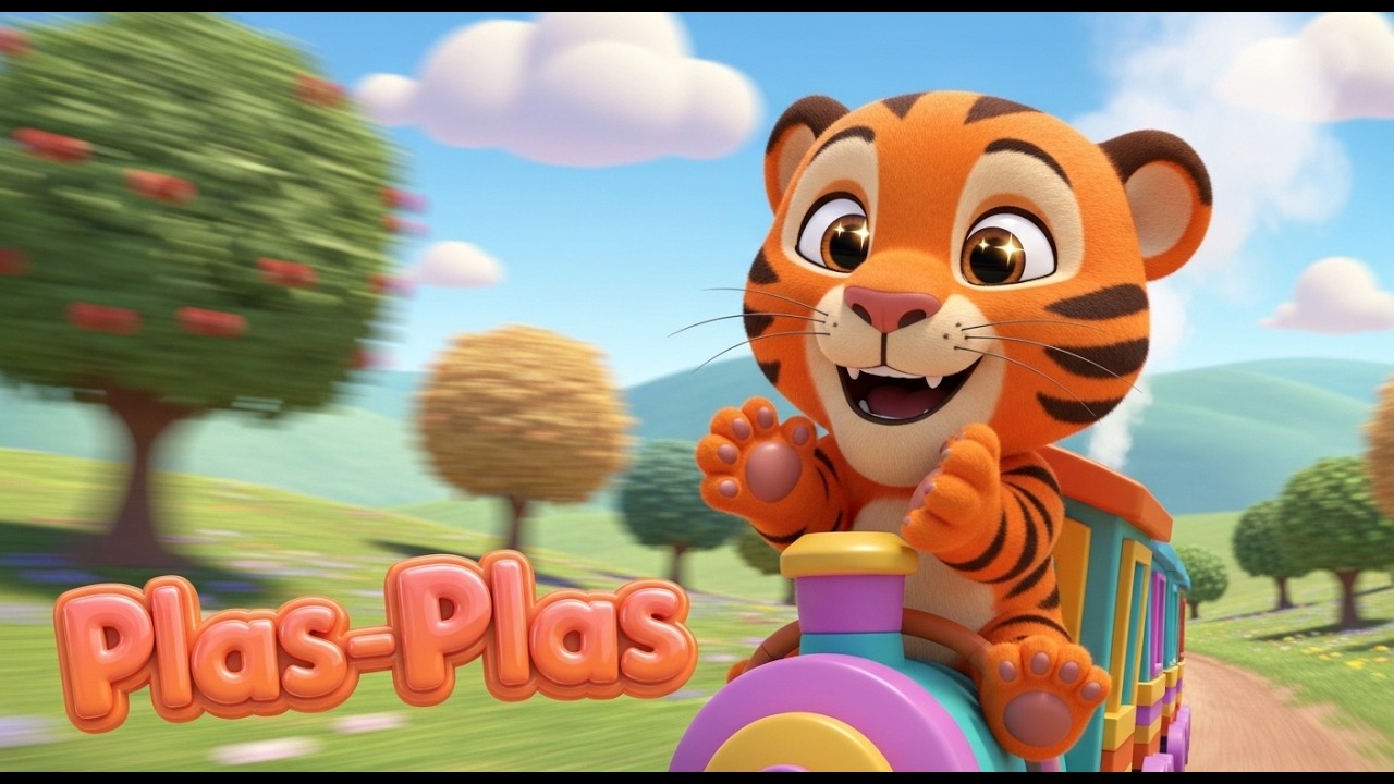 El Viaje en Tren del Peque&ntilde;o Tigre Clac-Clac 🚂🐯🎵 Canciones Infantiles para Ni&ntilde;os | Rimas Infantiles