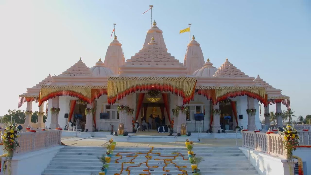 Junagadh Trimandir Pran Pratishtha Diwas 2022 |  જૂનાગઢ ત્રિમંદિરે પ્રક્ષાલ, પૂજન અને આરતી