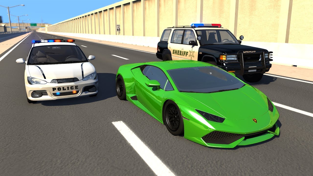 Extreme Police Chases Crashes&Fails #10 - BeamNG DRIVE