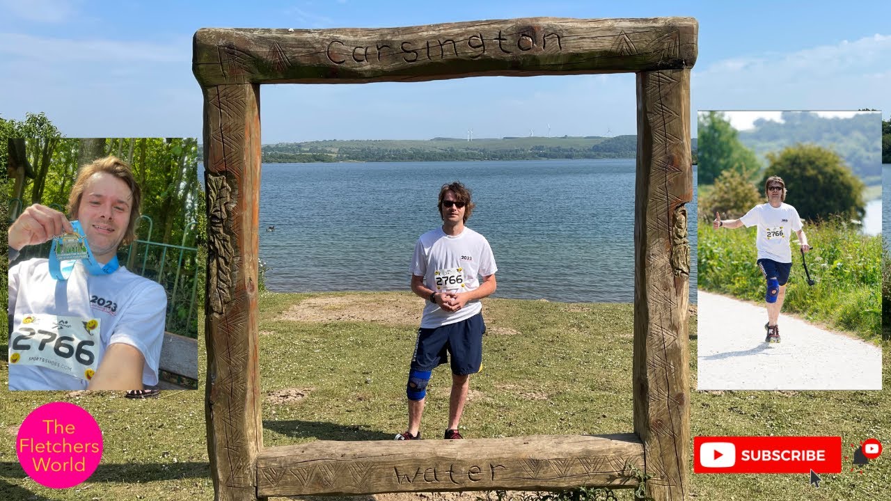 Carsington Water 10km Race, Daddy Runs His First Ever 10km in 30 degree heat!