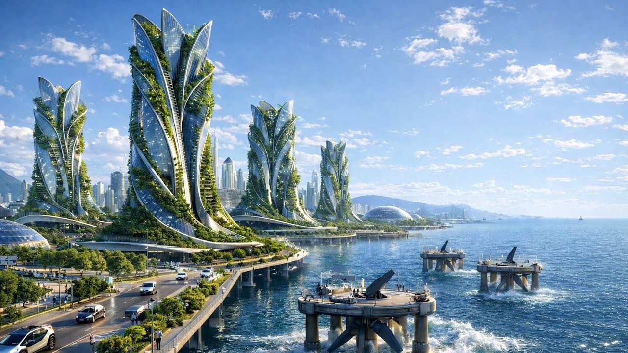 Future City 3200: A Vision of Tomorrow | AI Generated Sci Fi Short 4k