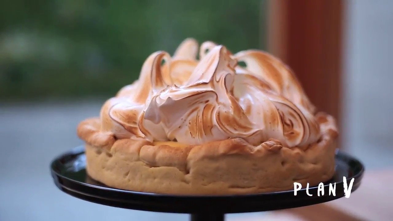 Pie de maracuyá y menta