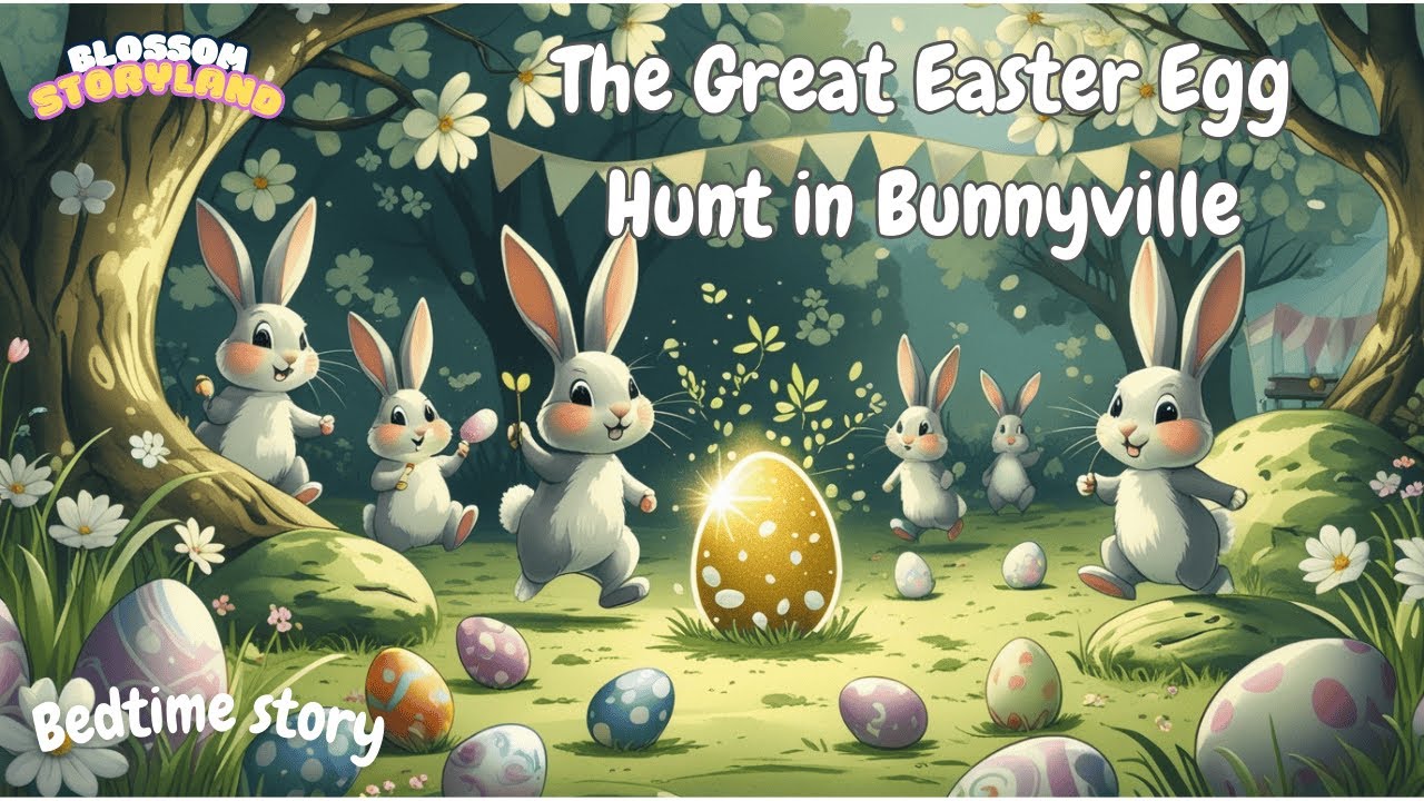 The Great Easter Egg Hunt in Bunnyville | Magic Easter Bunny Story For Kids | Toddler Bedtime Story