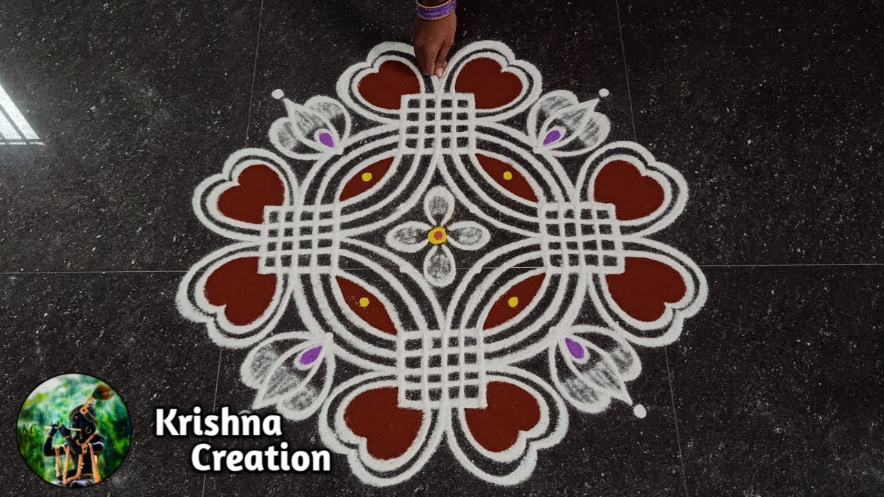 Ugadi Special Padi Kolam | Pandaga muggulu | 6x2 dot Kolam | Beautiful Rangoli | Padi kolam muggulu