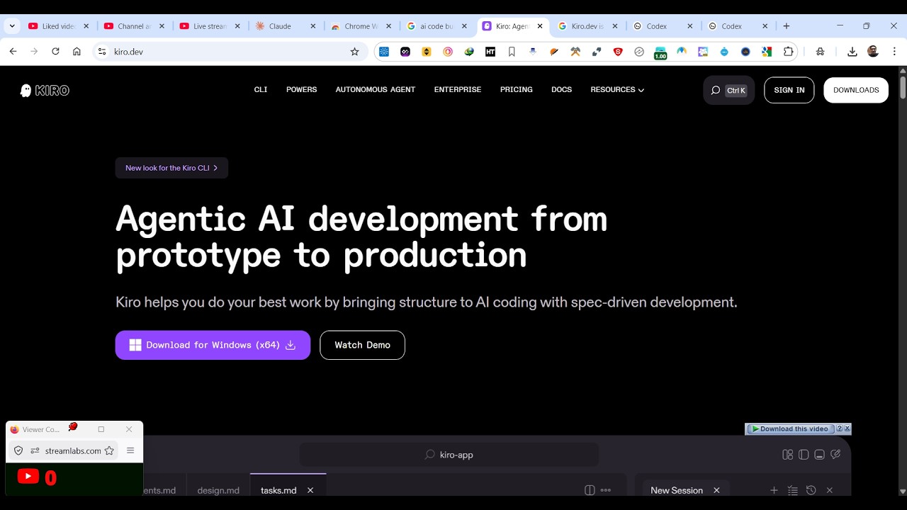 Агент Amazon Kiro.dev Coding AI IDE &mdash; это нечто невероятное! Он уничтожает курсор и создает полно...