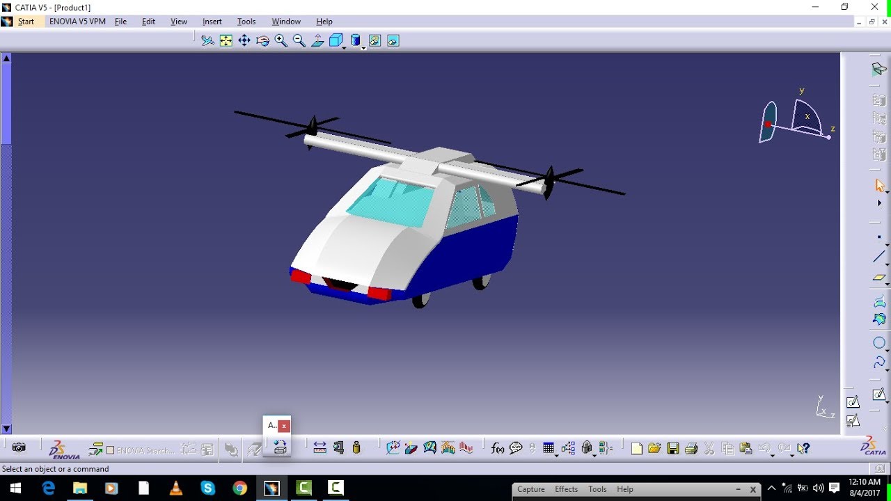 CATIA V5 Imagine And Design Electric Flying Car