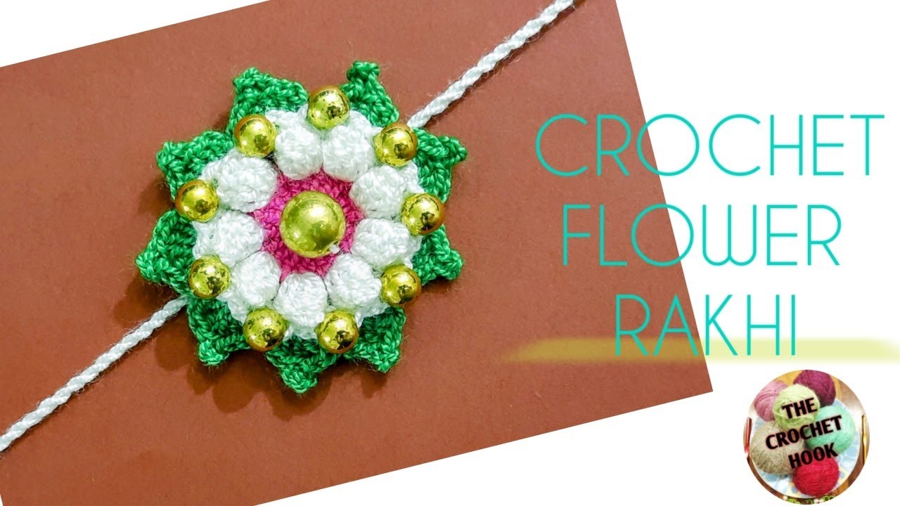 CROCHET RAKHI DESIGN | क्रोशिया राखी |HANDMADE RAKHI |HOW TO CROCHET RAKHI AT HOME | DIY RAKHI