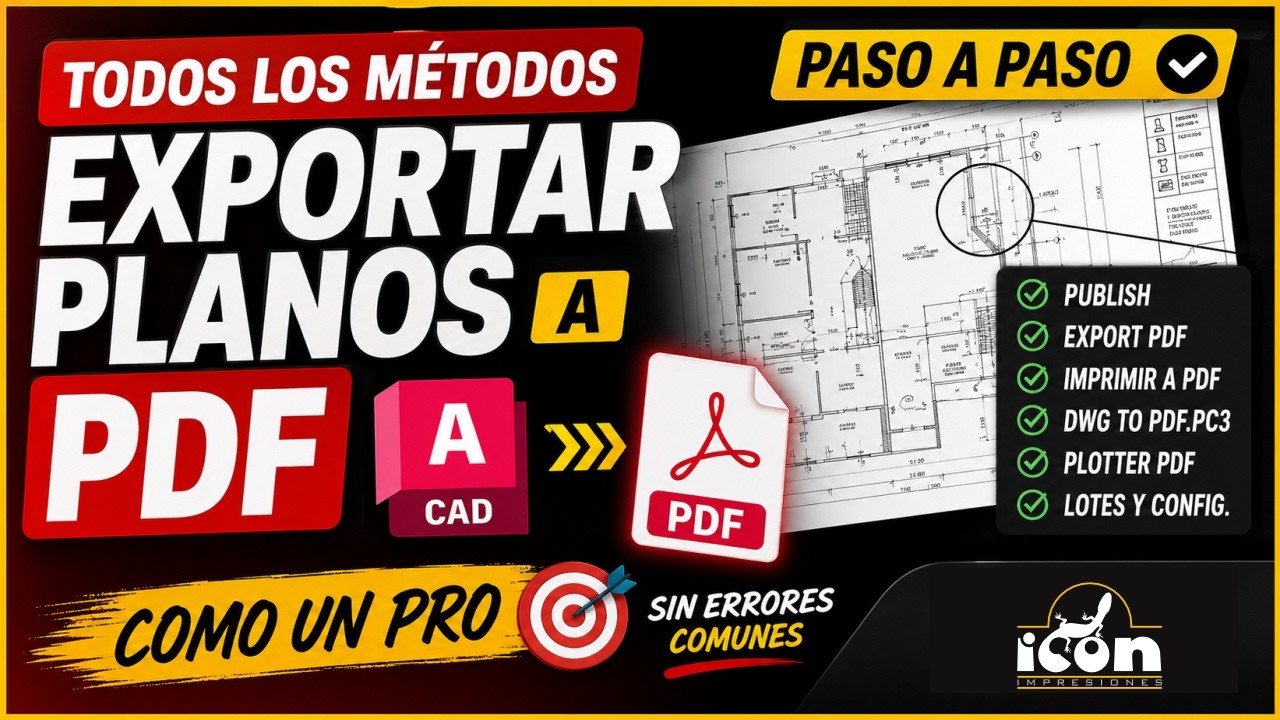Exportar Planos de AutoCAD a PDF como un PRO!