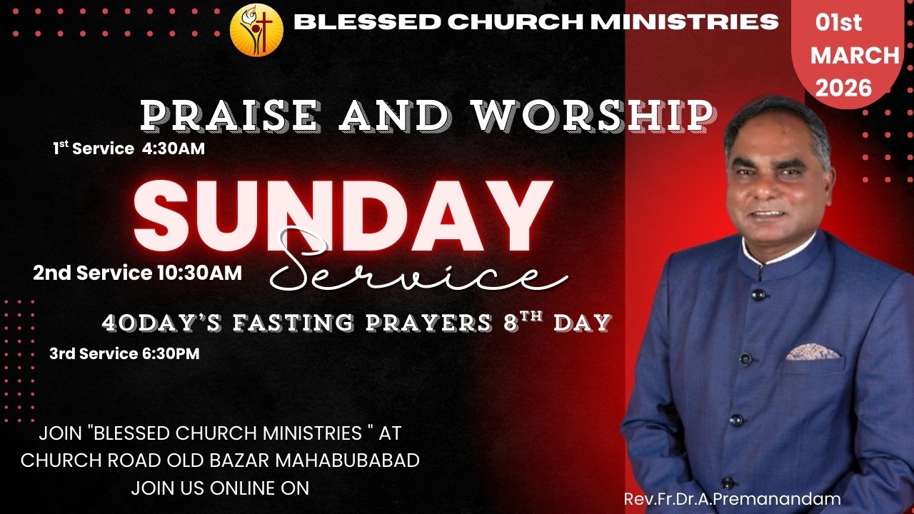 40Day's Fasting Prayers (Day-08)  | 1st  March 2026| Rev.Fr.Dr.A.Premanandam|