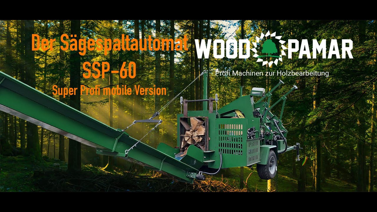 Sägespaltautomat SSP-60 Super Profi mobile Version Wood-Pamar