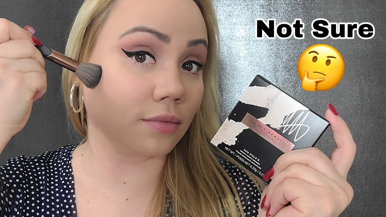 Fenty Beauty Sun stalk'r bronzer (Inda Sun) Review/Swatch/Demo 2021 fair skin Bronzer