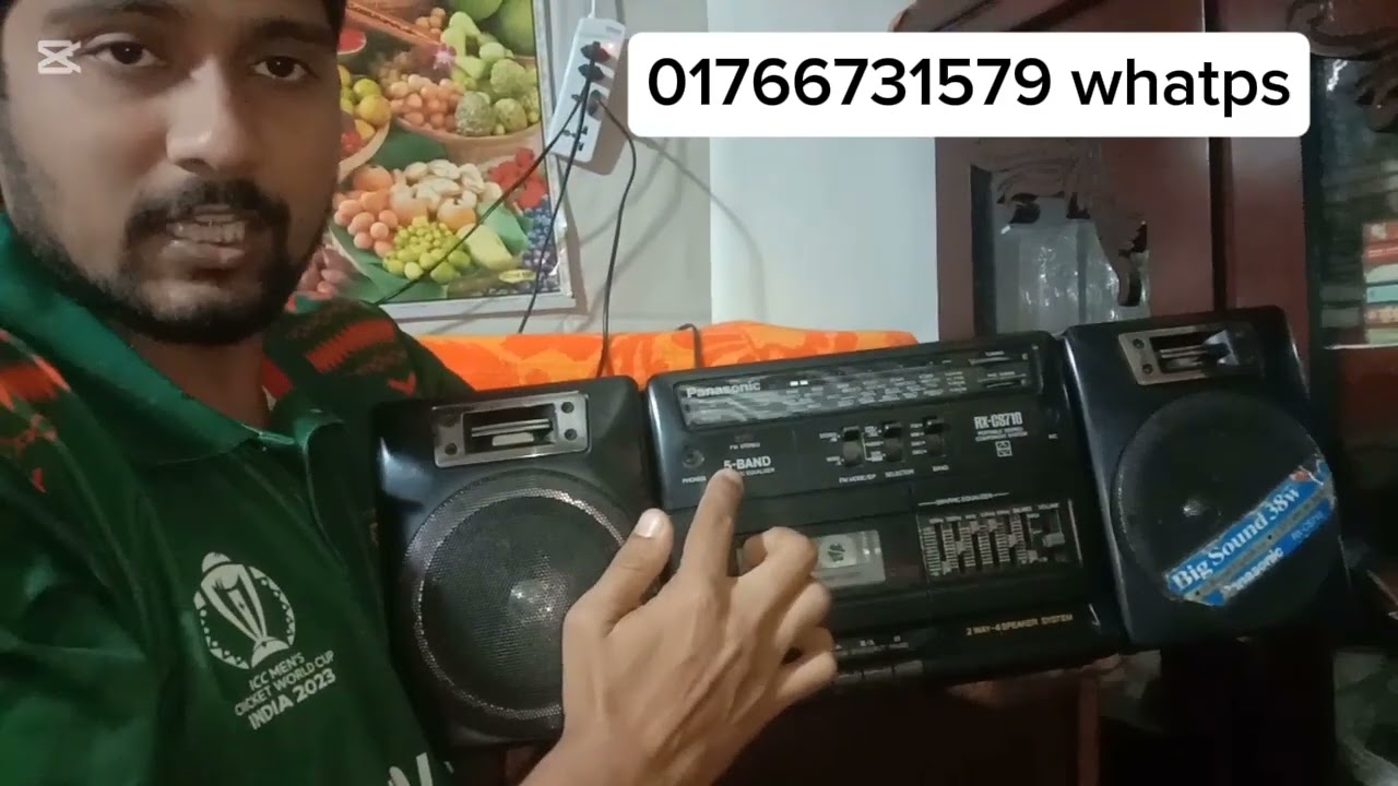 Panasonic 710 রেডিও,ক্যাসেট সব চলে বিক্রি হবে যোগাযোগ 01766731579 whatps