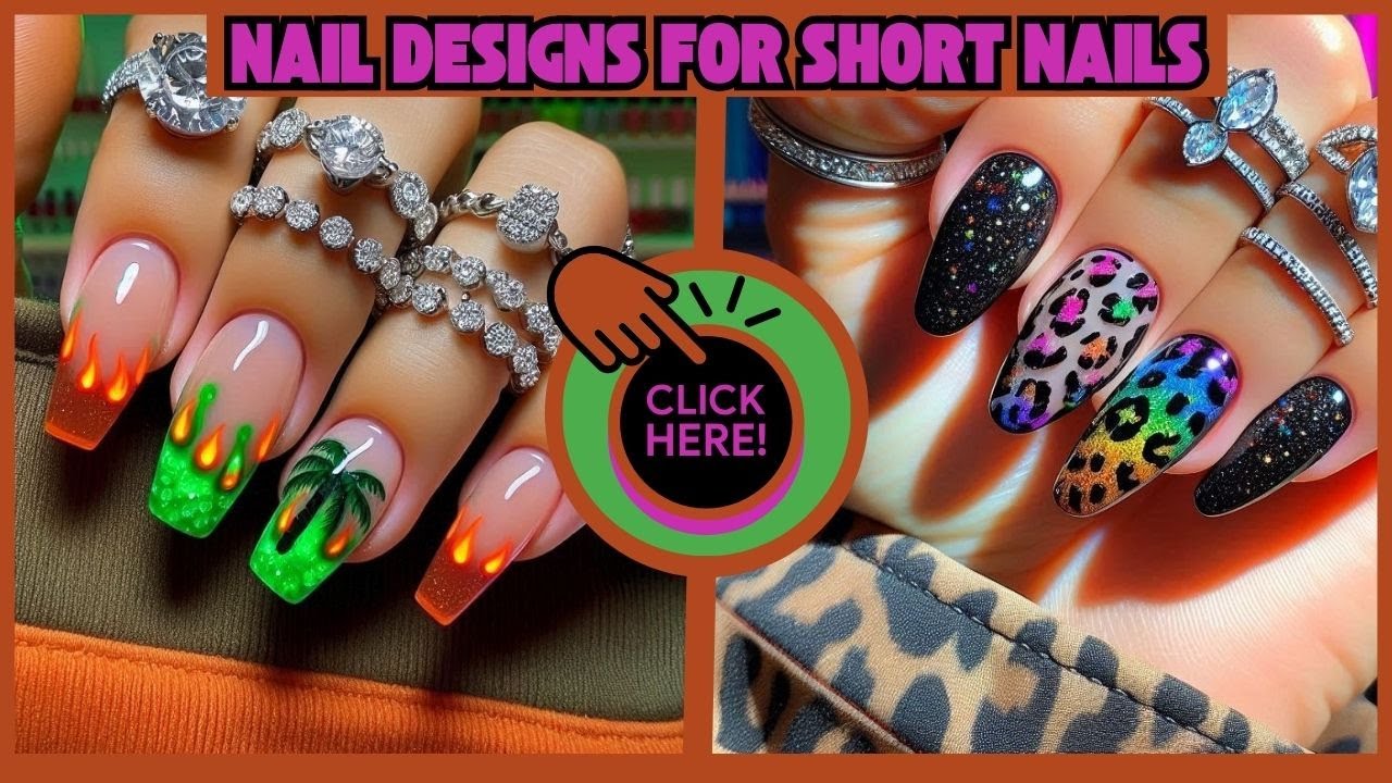 Nail designs for short nails💅Short Nail Art Ideas: Trendy & Easy Designs for the future! ✨