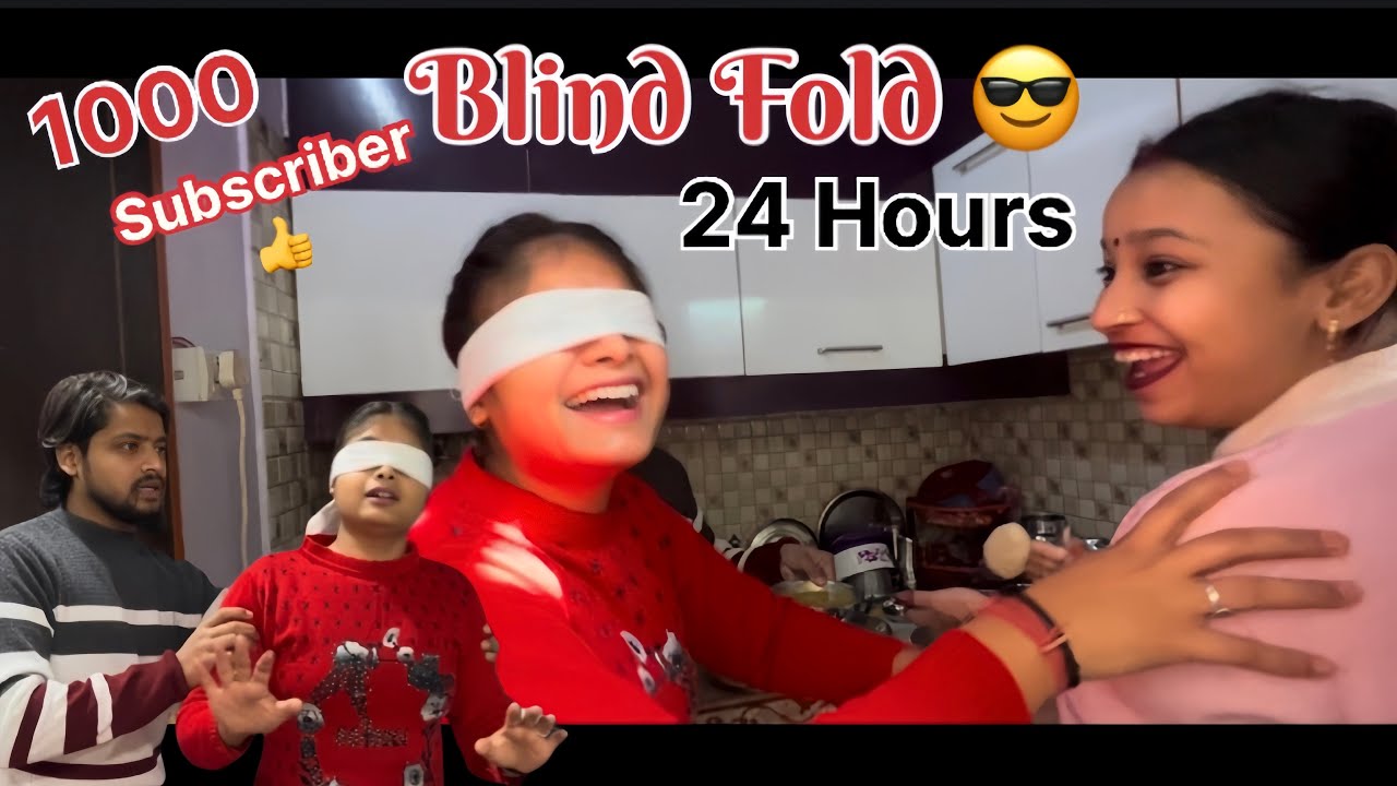 Blindfold for 24 Hours Challenge! | NeetuVVlogs |