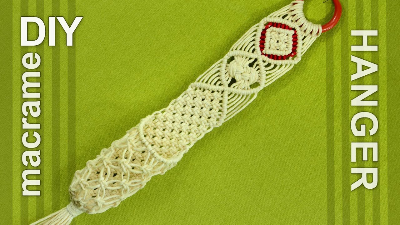 How to make a Macrame Wall Hanger - Tutorial