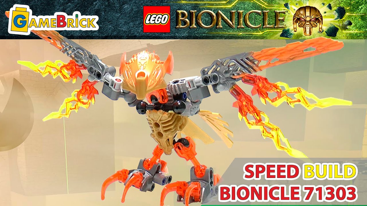 LEGO Bionicle 2016 Ikir - Creature of Fire  speed build review! 71303 [GameBrick]