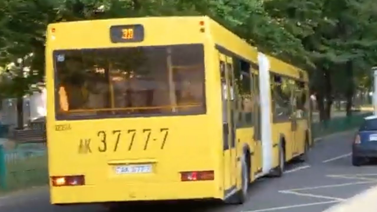 автобус минска МАЗ 105 465 гос номер АК 3777-7 маршрут 38