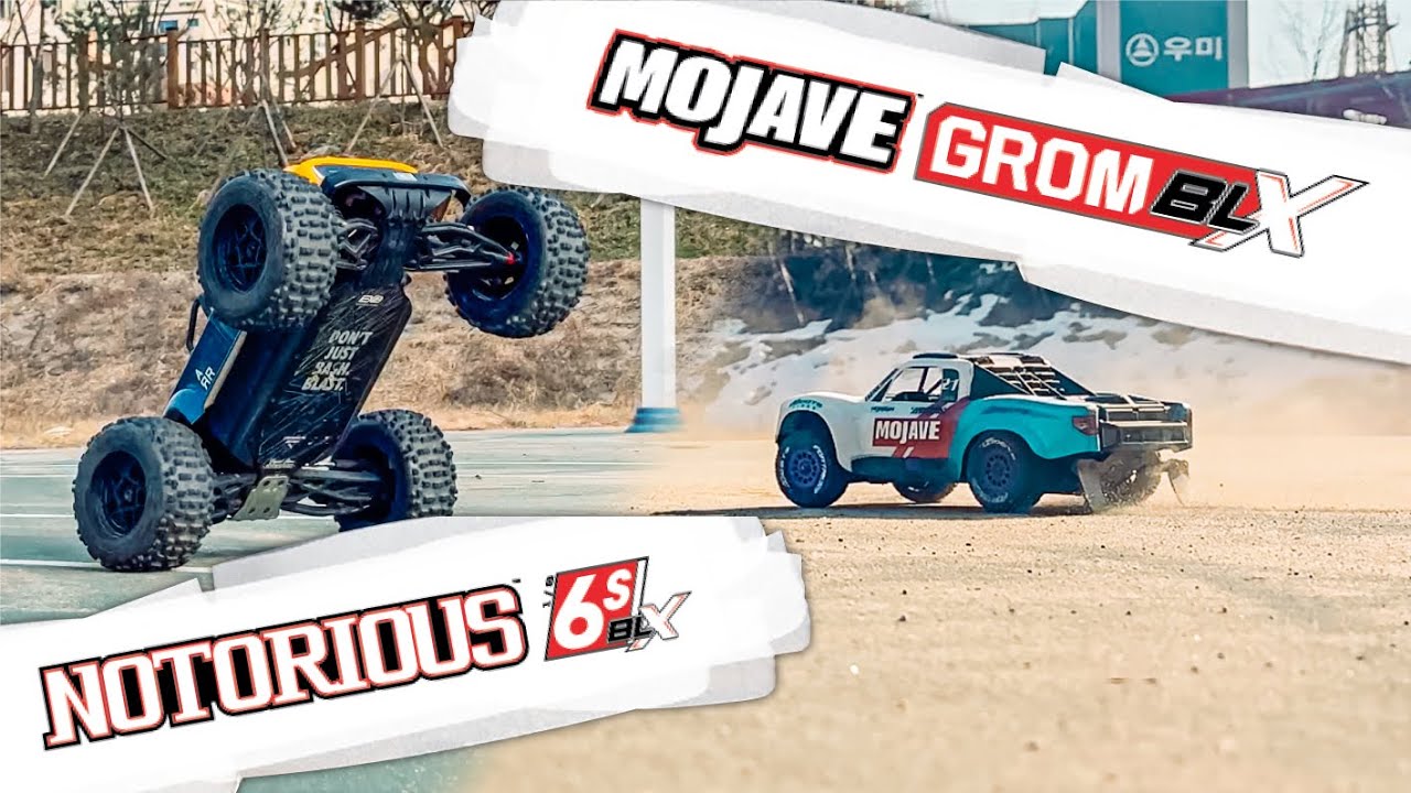 ARRMA Day Blast: Mojave Grom Blx, Notorious 6s V6 и Infraction 6s