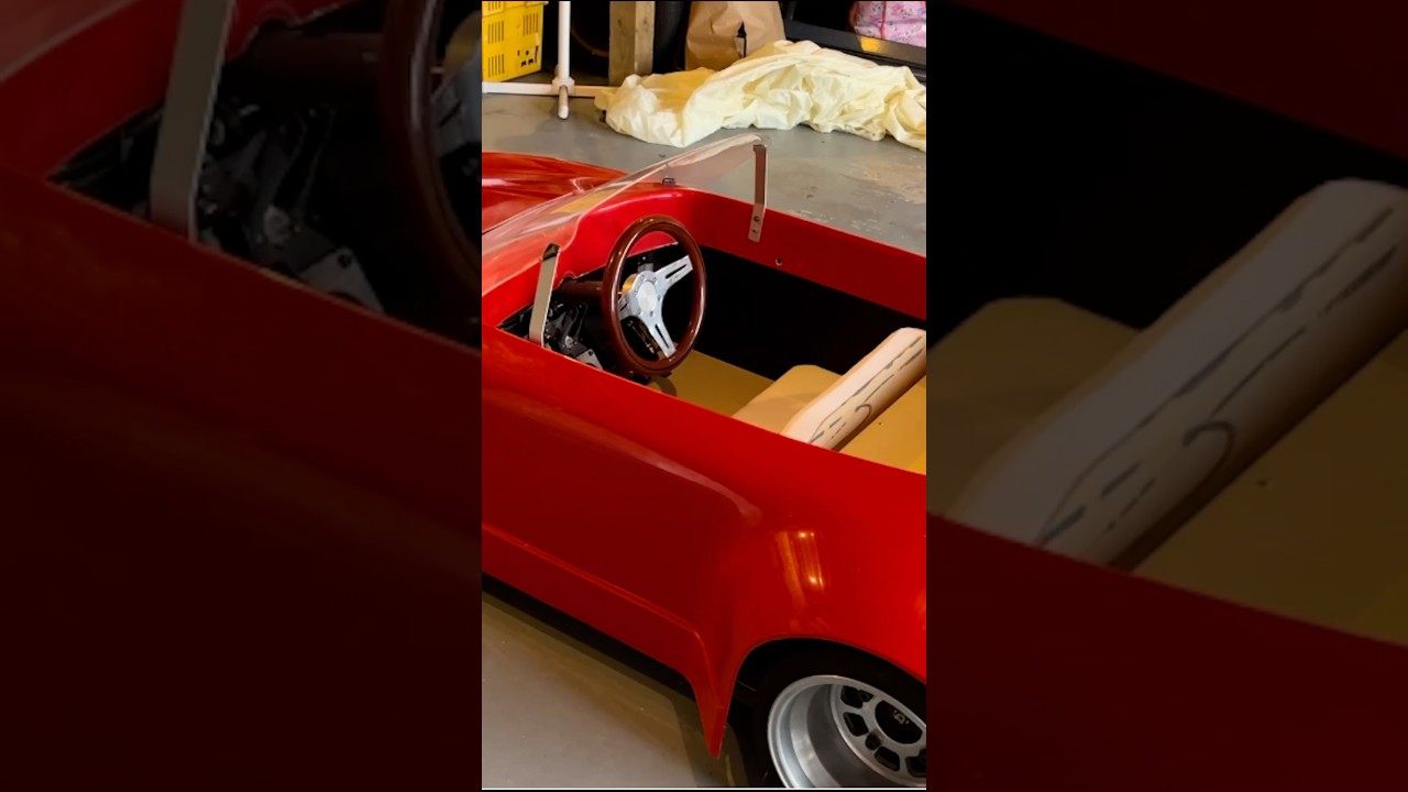 Kids Mini Porsche- Bench seats ready :-) 