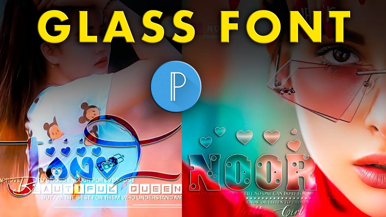 Glass font dp editing ||2020 trending glass font dp editing by pixlab & ps touch step by step