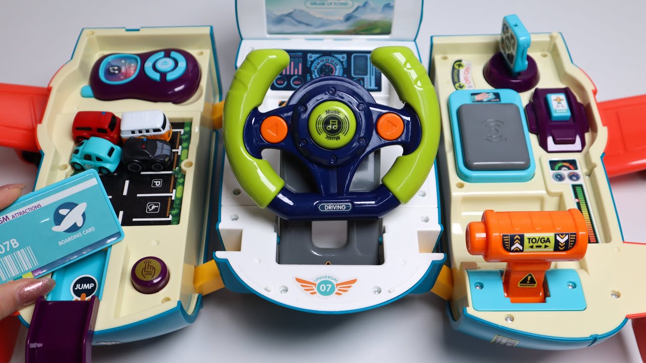 Toy asmr 💙 Transformer Airplane Fidget Board ASMR Satisfying with Unboxing | Review Toys