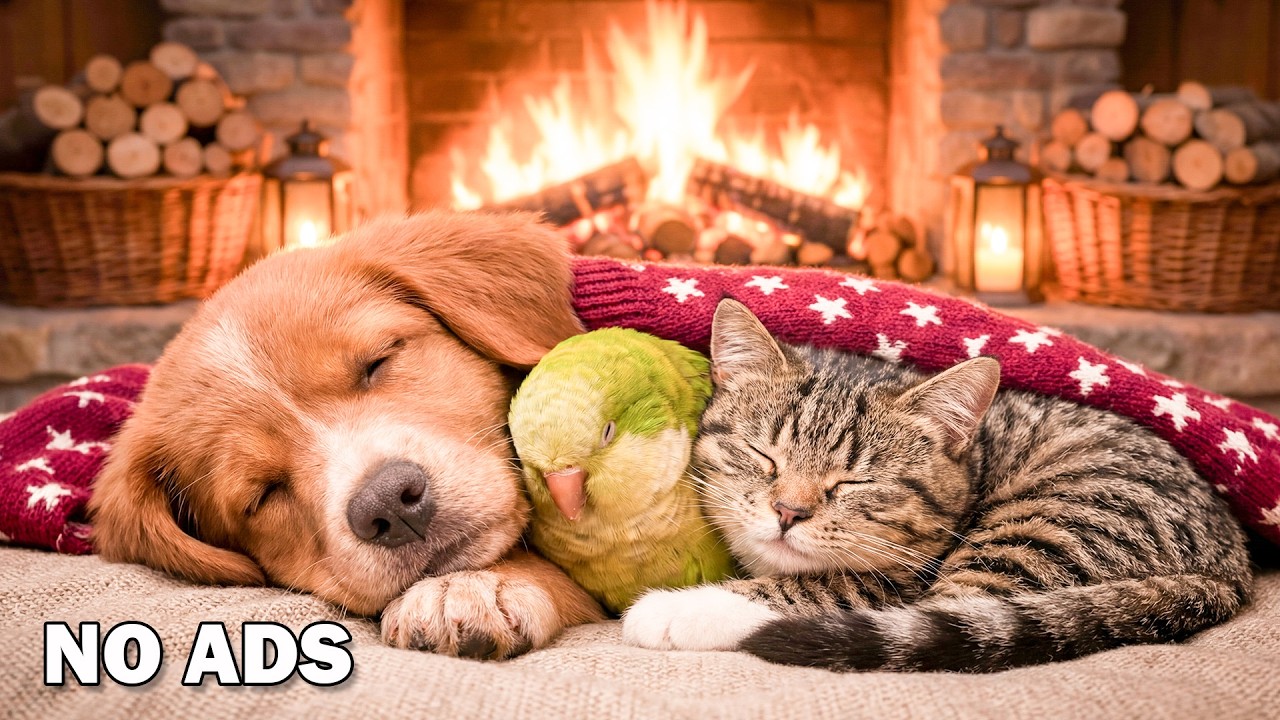 Dog TV • Cat TV 🐶😺 - Bird Visit 🐦12 Hours of Sleep Music🎶 Anti-Separation Anxiety Relief💖Sleep Music
