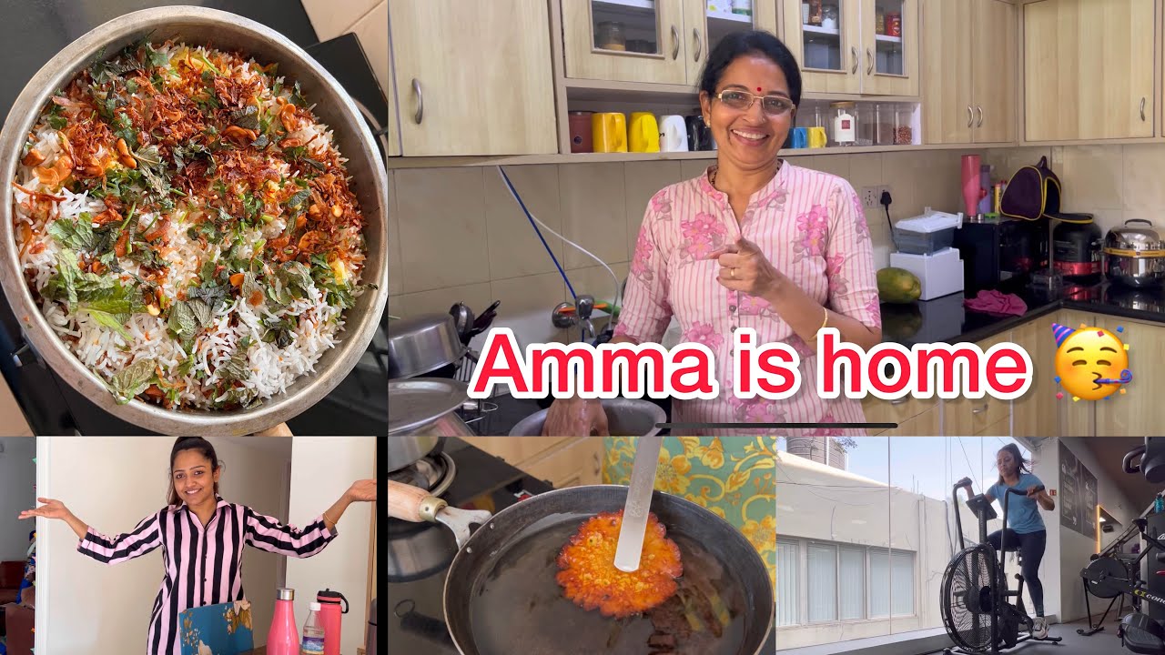ಅಮ್ಮ ಮನೆಗೆ ಬಂದಮೇಲೆ yummy food varieties 😍 A week in my life and back to routine 🤭