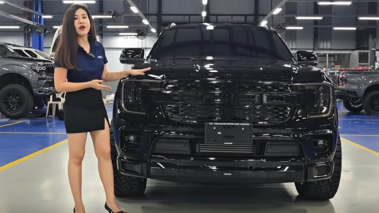 A Large Front Grille Bumper Ford Everest Sport+ Customized Aggressive Appearance Thailand Review
