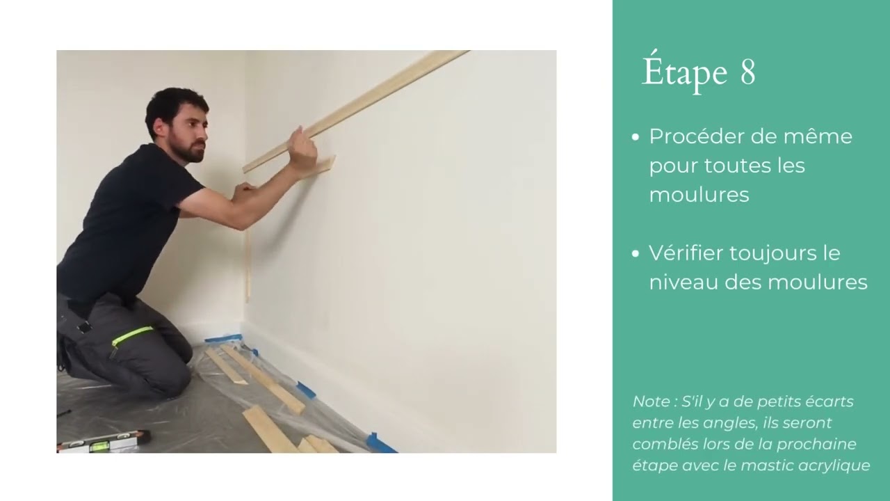 Comment créer un soubassement de mur avec des moulures murales ? Tuto (très) facile !
