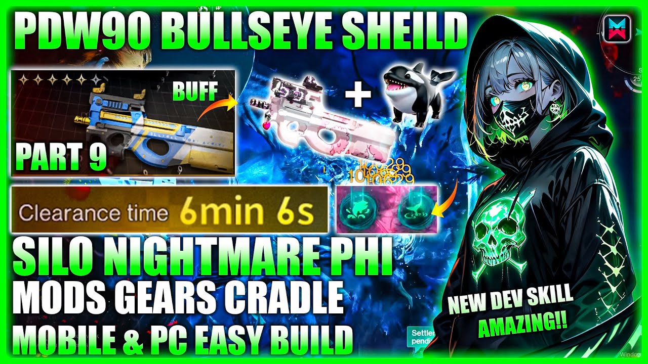 SOLO FAST RUN - NO HEAL PDW90 SILO NIGHTMARE PHI🥶BEST SHEILD BUILD GUIDE - ONCE HUMAN