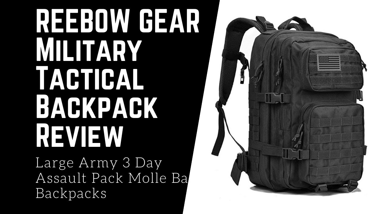 Обзор тактического рюкзака REEBOW GEAR Military, большого армейского 3-дневного штурмового рюкзака с системой Molle Bag