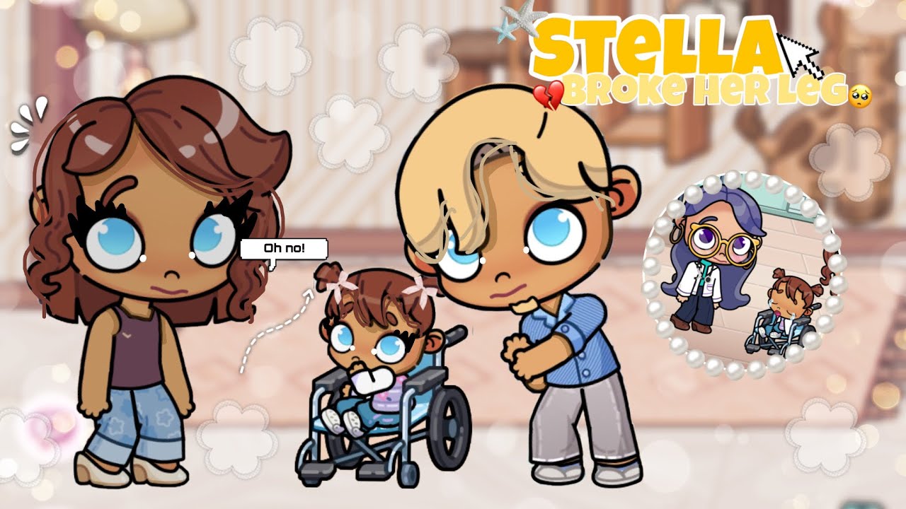 Stella broke her leg!?😢💔🫧 (*in a weelchair*) (avatar world)