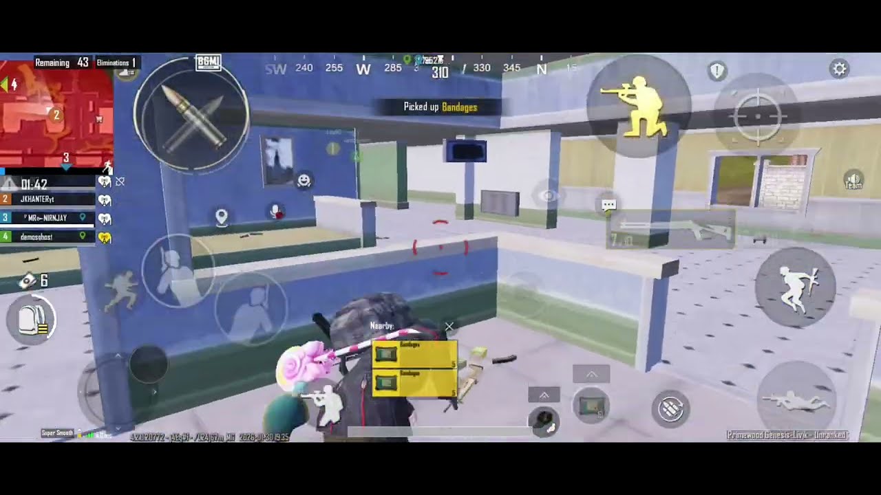 Pro squad and enmy por DBS gun 🔫FUll fight with me🧐 pubg mobil 