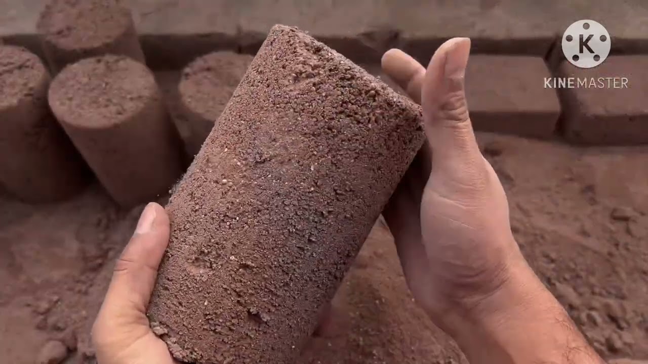 ASMR|| red sand floor full dry crumbling #satisfying