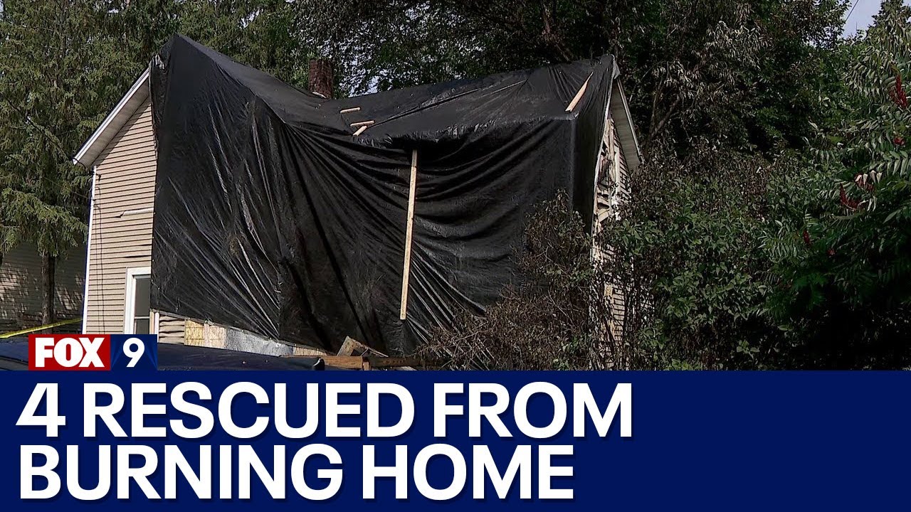 4 rescued from burning home in Waconia