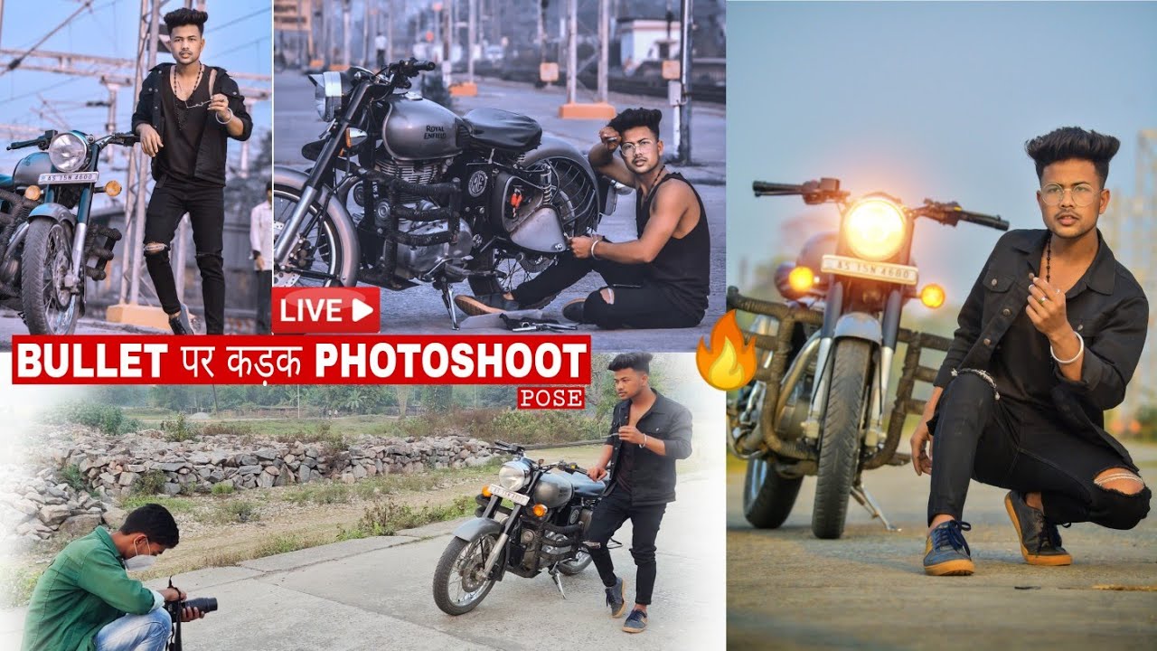 Royal Enfield Photoshoot pose For boy | Bullet Photoshoot pose | bike Photoshoot Pose | bullet Pose