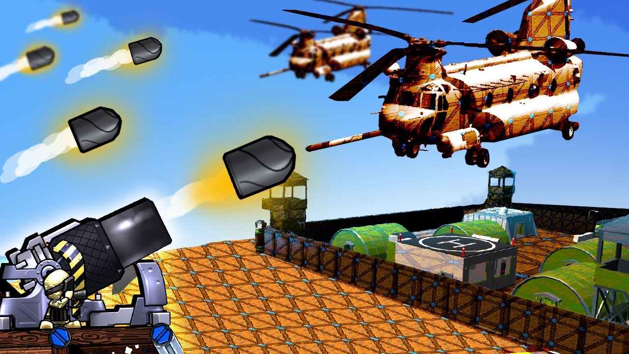 NEW Howitzer Attack vs Area 51 Chinooks To Release the Aliens in Forts!