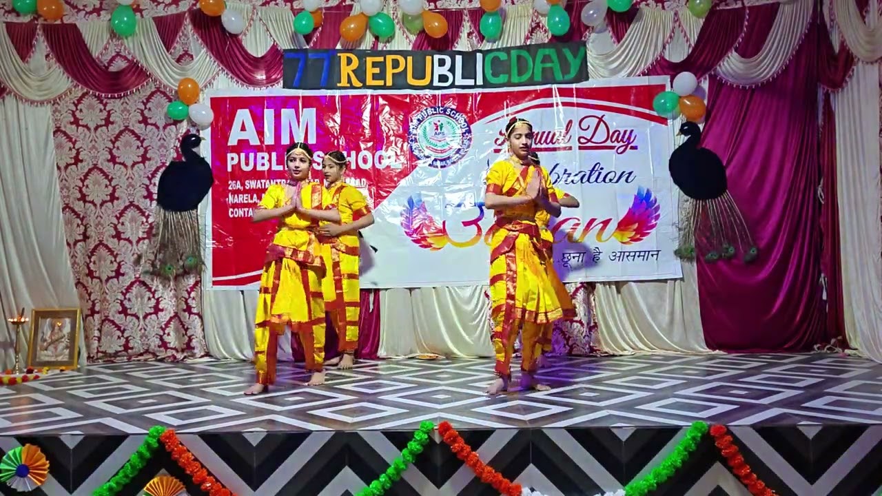 Saraswati Vandana performance 2026 | ￼Aim Public School Narela | 