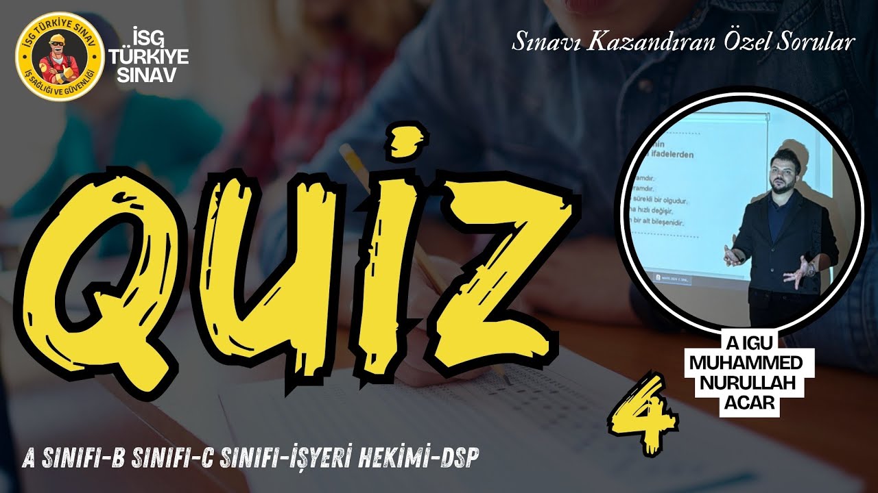 4. Quiz Soruları - 2025 İSG Aralık Sınavları