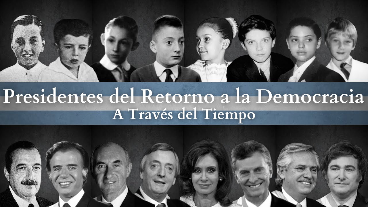 Presidentes Argentinos del Retorno a la Democracia - A Través del Tiempo