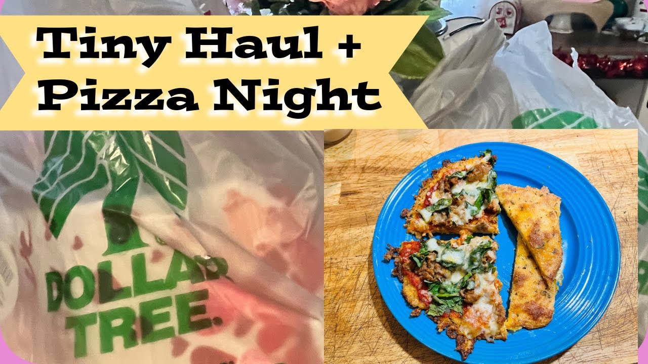 Tiny Dollar Tree Haul + Easy Low Carb Pizza Night