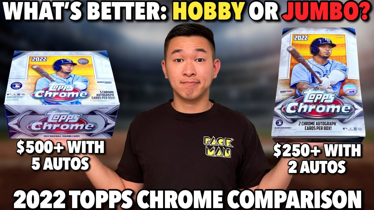 WHICH TOPPS CHROME FORMAT IS BETTER: HTA JUMBO OR HOBBY??? 🤔 (2022 Topps Chrome Baseball Comparison)