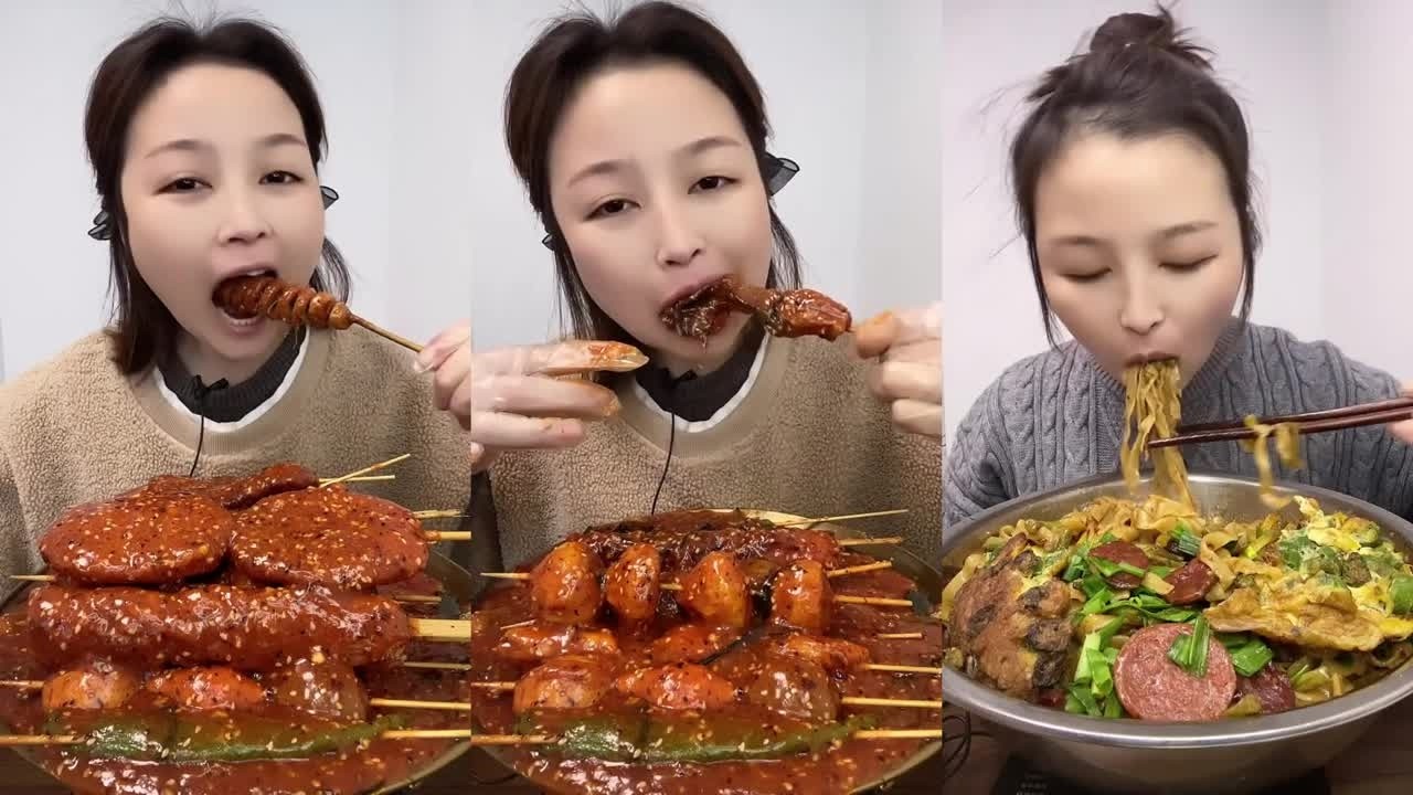 ASMR MUKBANG | SPICY SEAFOOD BOIL CRAB, OCTOPUS, SCALLOP, ENOKI MUSHROOM, SNAIL NOODLES, BOILED EGGS