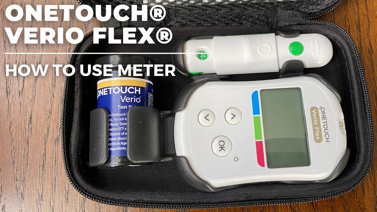 Check blood sugar with OneTouch&reg; Verio Flex Meter