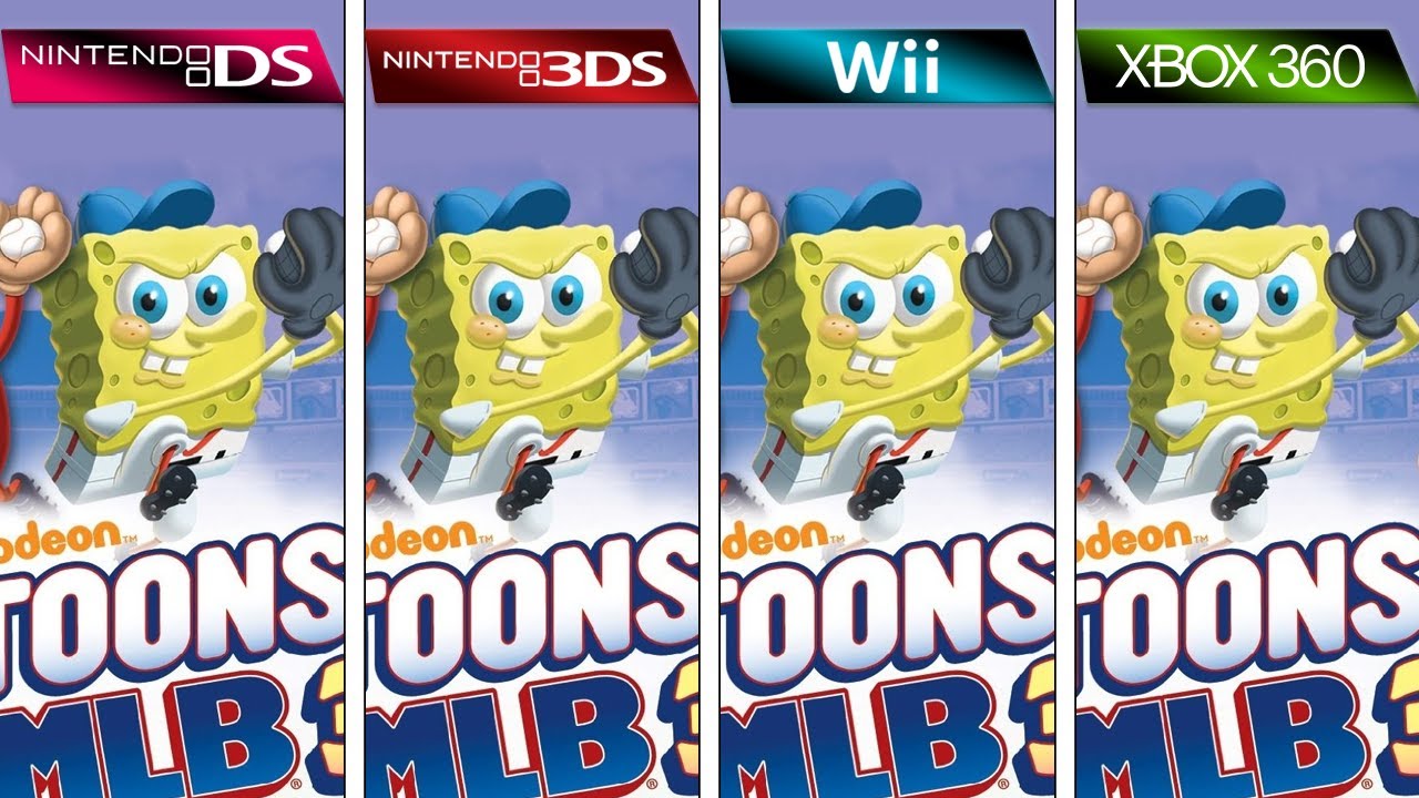 Nicktoons MLB (2011) DS vs 3DS vs Wii vs XBOX 360 (Graphics Comparison)