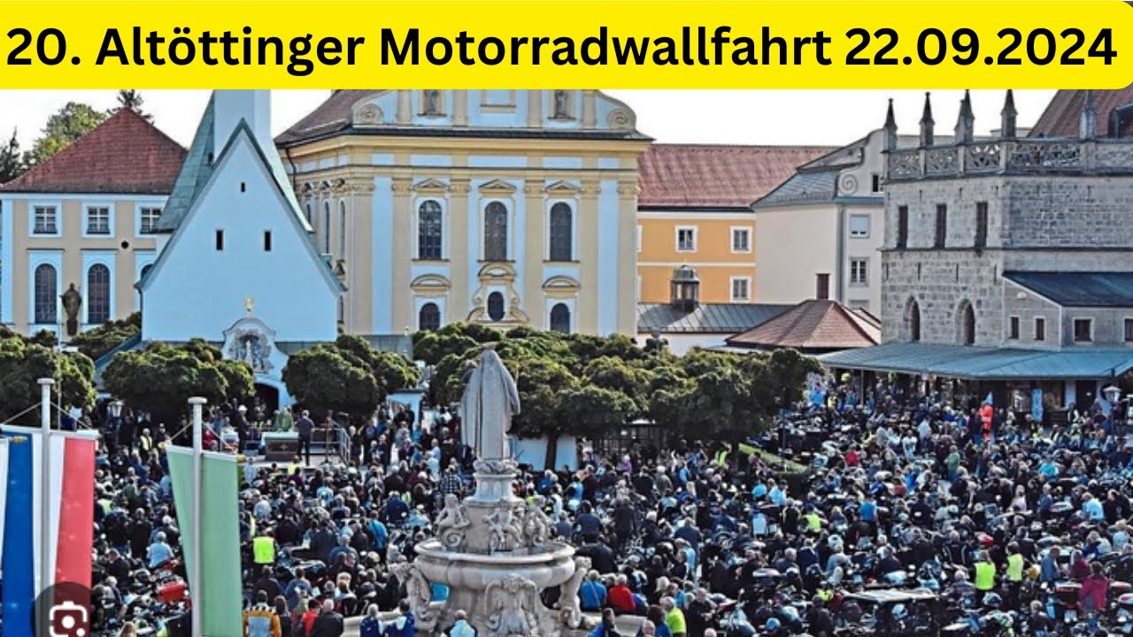 20. Altöttinger Motorradwallfahrt 22.09.2024 Highlight, so viele Biker wie noch nie!!!
