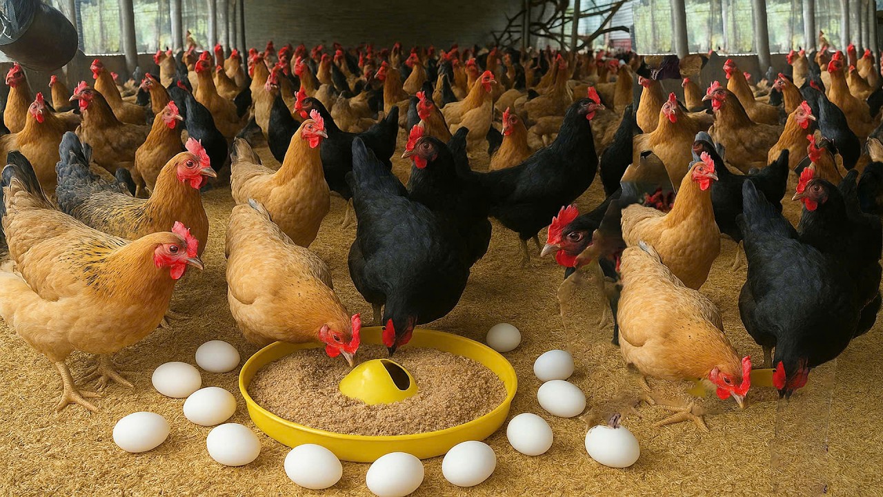 Nutritious Feed for Laying Hens - Organic Chicken Farming